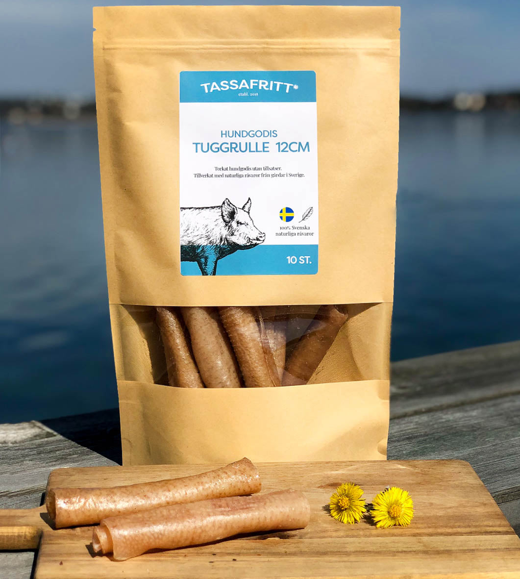 Svenskt Hundgodis Tuggrulle 12 cm