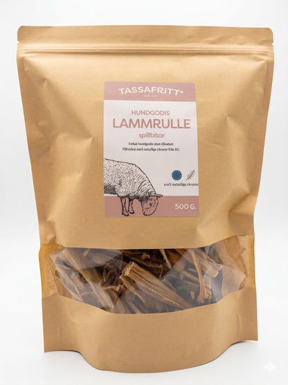 Naturligt Hundgodis Lamm Tuggrulle 15 cm
